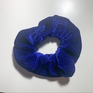 Royal Blue Velvet Scrunchie